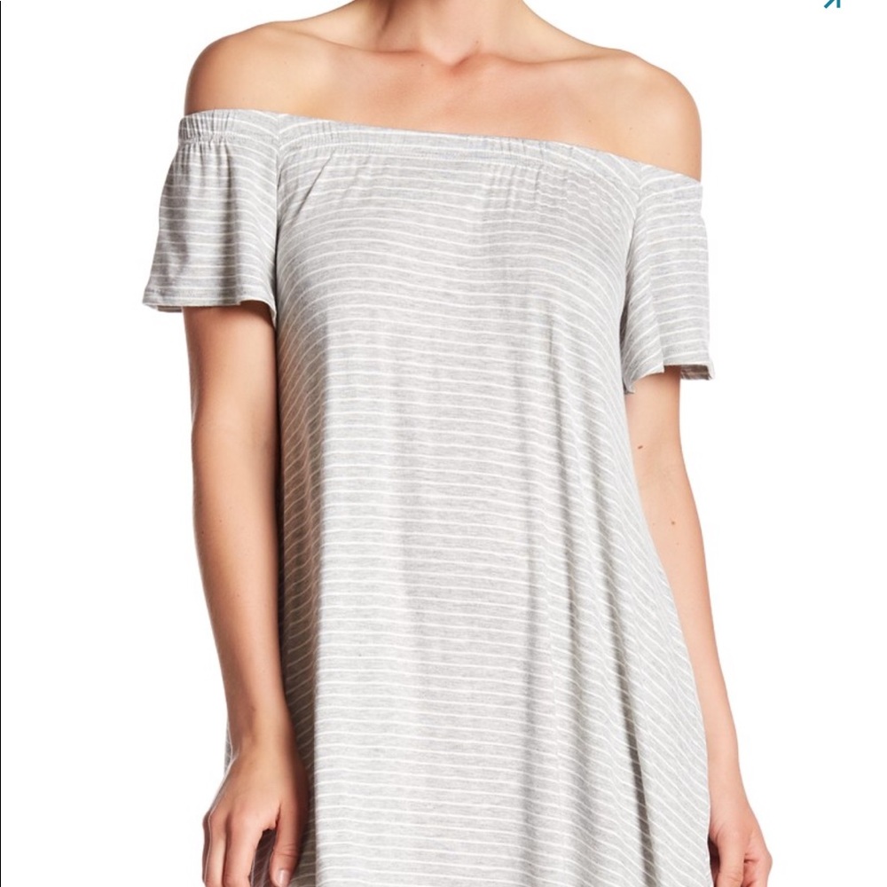 The Vanity Room Jersey Off the Shoulder Dress Sz M